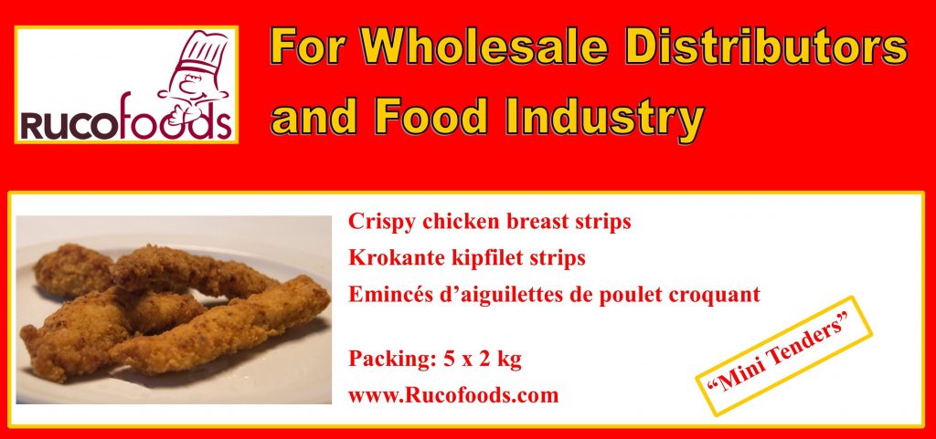 Crispy chicken breast strips / krokante kipfilet strips / émincés d'aiguilettes de poulet croquant